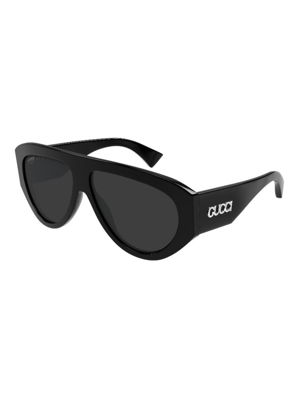 New Gucci Men's Sunglasses Black Grey Lens Acetate Frame GG2128S 001 58